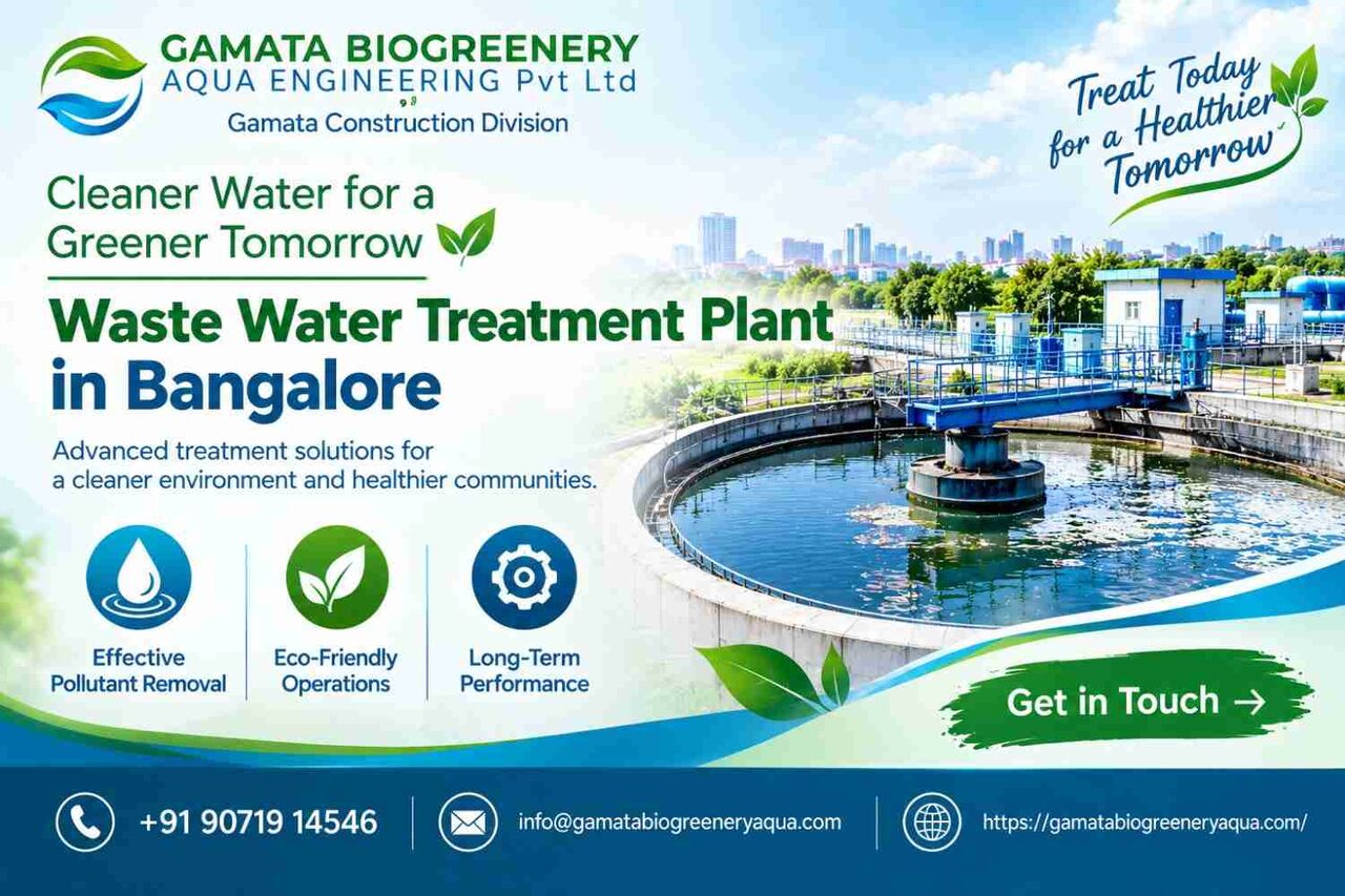 Bangalore, Construction, Waste Water Treatment Plant In Bangalore