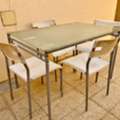 SAR 70, Dinning Table 4 Seater (metal Frame) Used