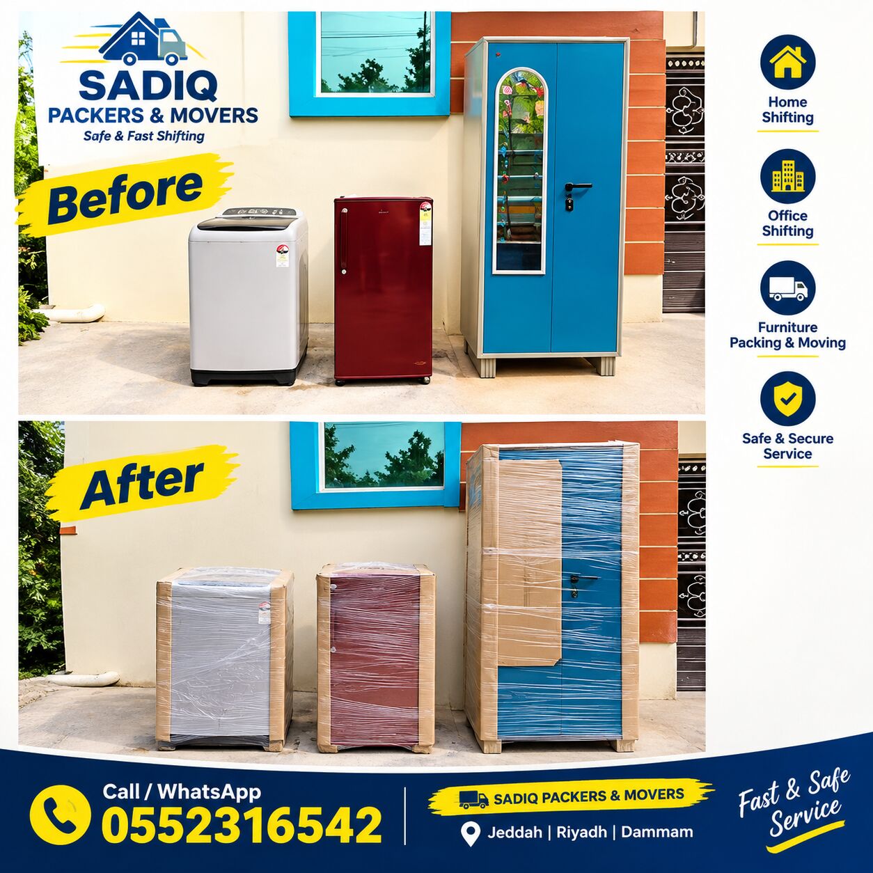 Jeddah, Appliances, SAR 10,  ALSADIQ PAKERS AND MOVERS.Furniture Dismantle Fitting With Professional Team And Storage