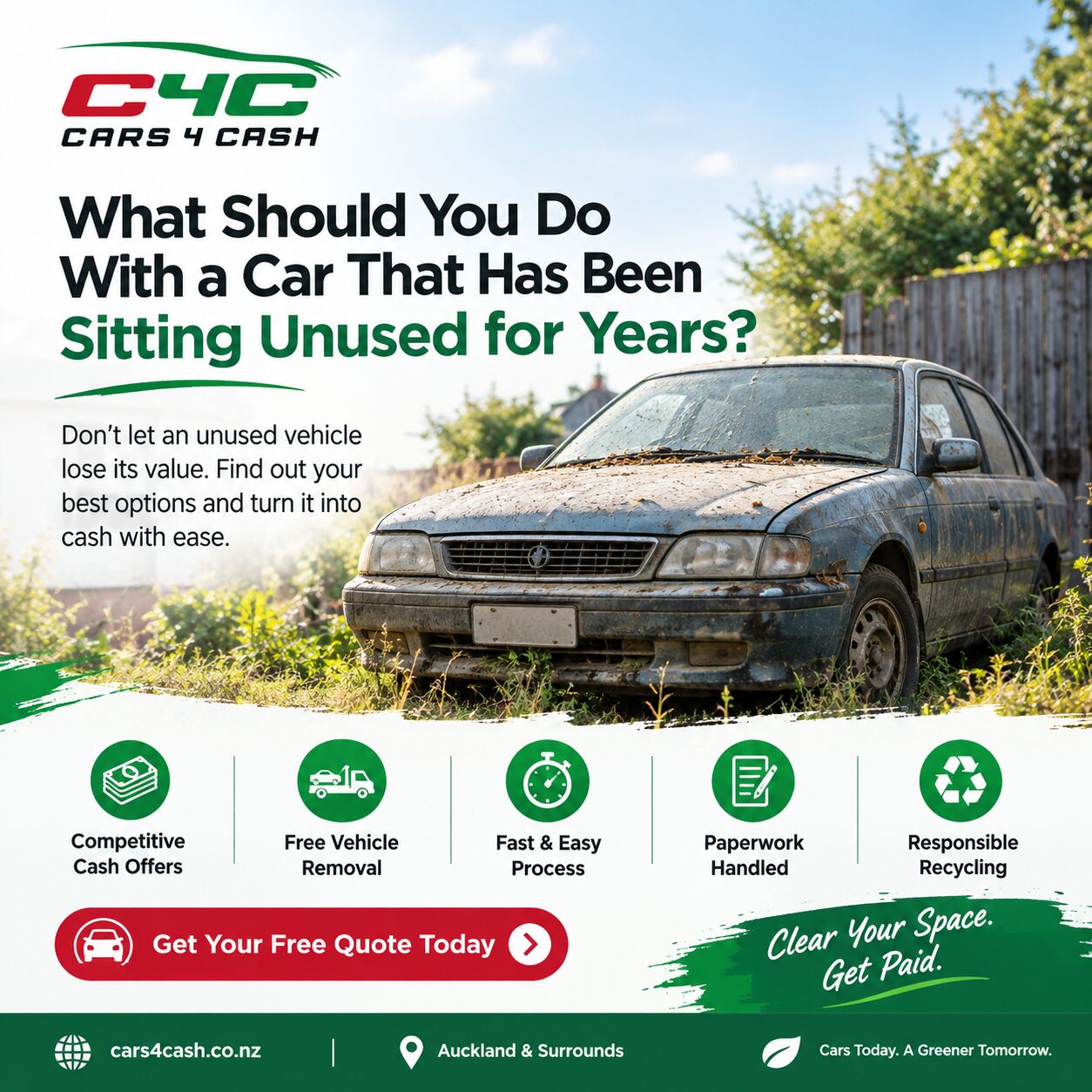 Auckland, Automotive, Get Better Value For Your Unused Car With Cash For Cars Auckland