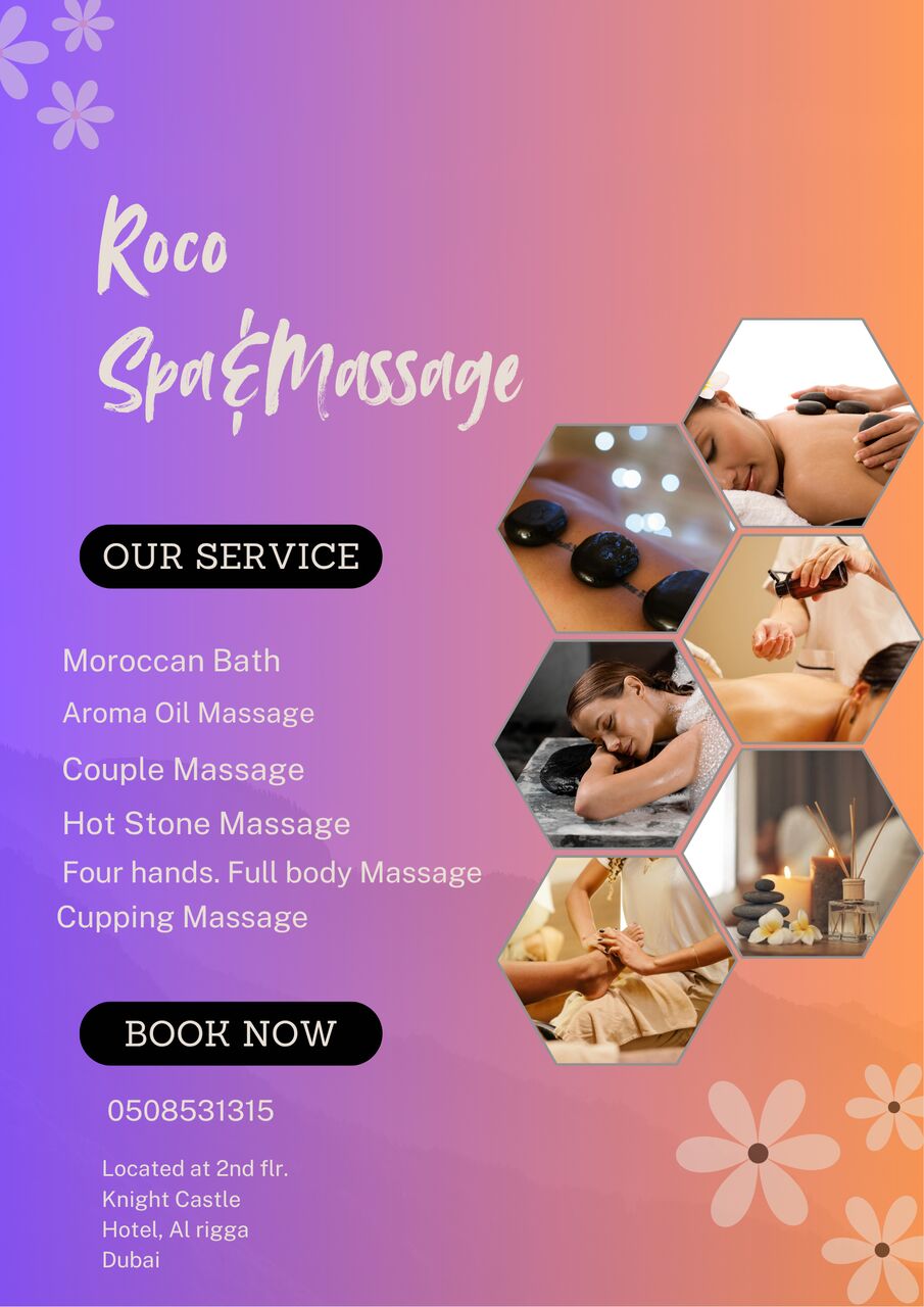 Al Rigga, Health, Call Today & Book Your Spa Experience At Roco Spa&Massage