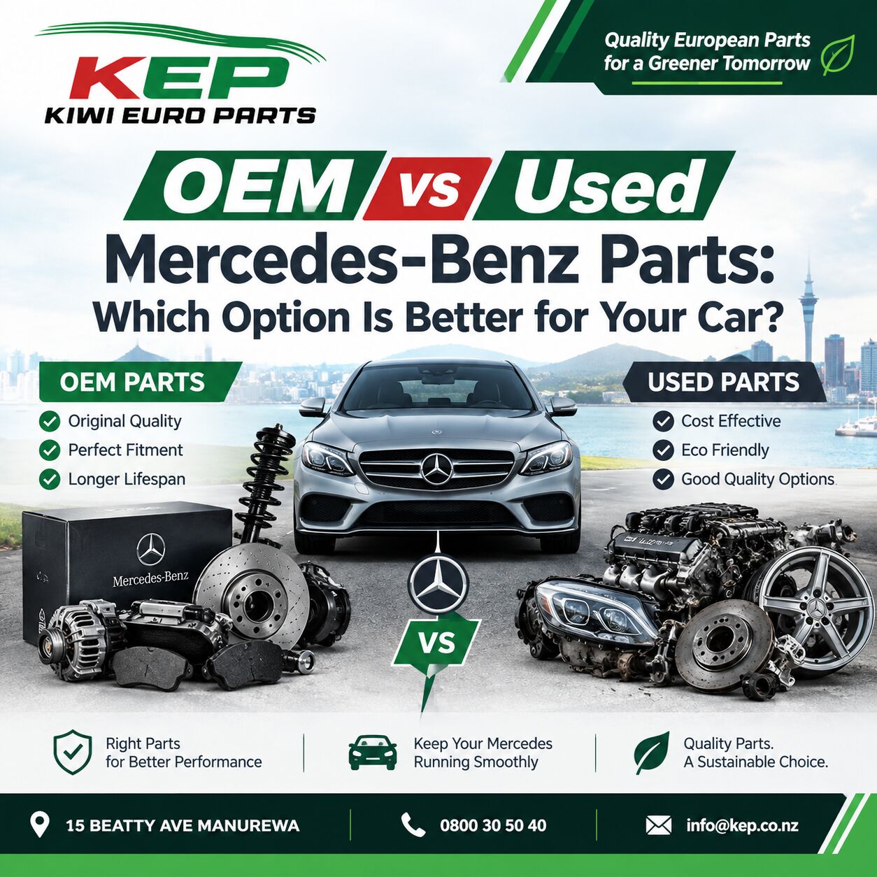 Auckland, Automotive, OEM Or Used Mercedes-Benz Parts: Making The Right Choice