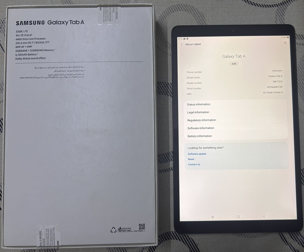 Riyadh, Mobile Phones, SAR 390,  SAMSUNG Galaxy  Tab A, 10.1 Inch - T-515 Model