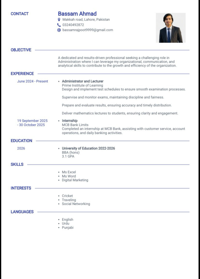Lahore, Job Seekers, Accountant And HR Officer And Digitalmarketer