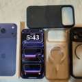 SAR 4450,  Iphone 17 Pro Max Deep Blue 256gb Apple Warranty Till March 2027 + 3 Cases