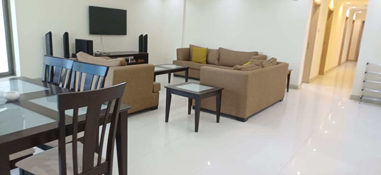 Manama, Apartments, Flats, Houses & Villas, BHD 480/month,  Furnished,  3 BR,  Spacious 3BR Furnished Apartment With Maid Room In Seef