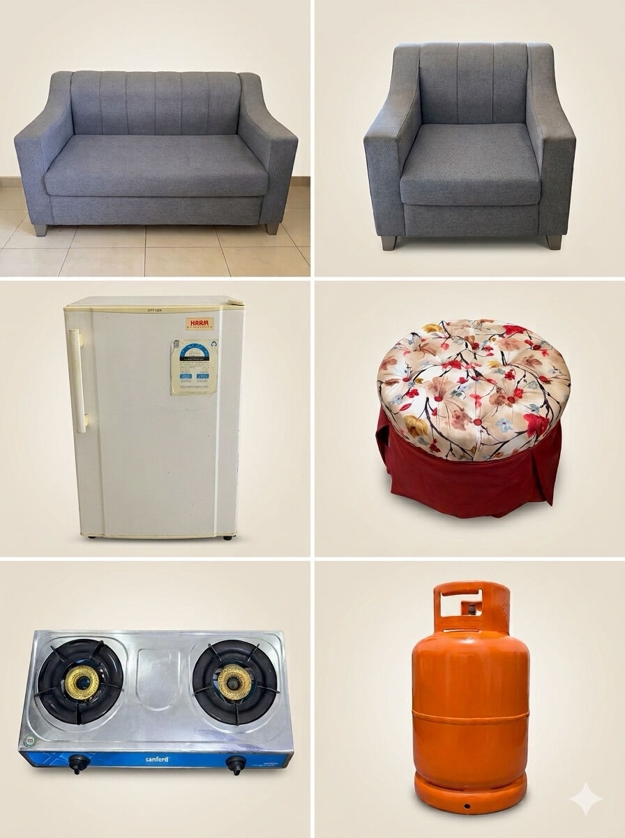 Mushrefah, Household Items, SAR 500,  Sofas, Stove With Cylinder And Fridge