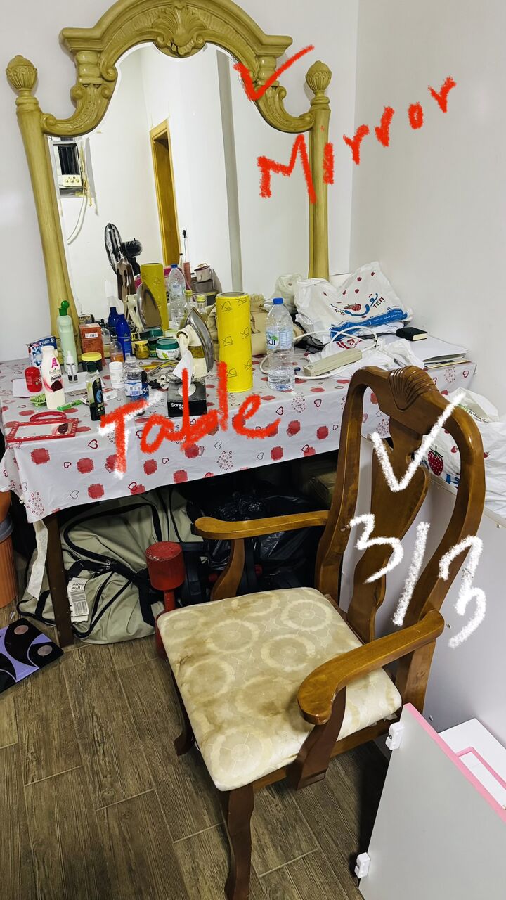 Makkah, Furniture, SAR 800,  2 Single Bed, Fridge, Like New, Dressing, Sofa(free), Chairs And Dinning Table, Center Pie