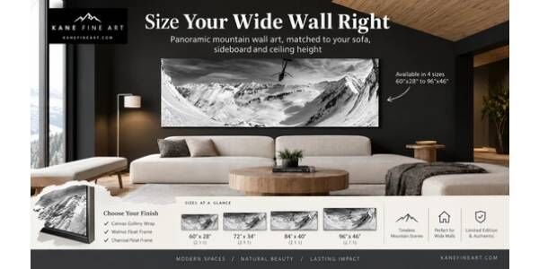 New York, Appliances, USD 2600,  How To Size Panoramic Mountain Wall Art For A Wide Wall