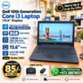 BHD 85,  DELL 10th Gen Core I3 Laptop 8GB DDR4 RAM 128GB M.2 SSD + 250GB HDD 15.6" Display