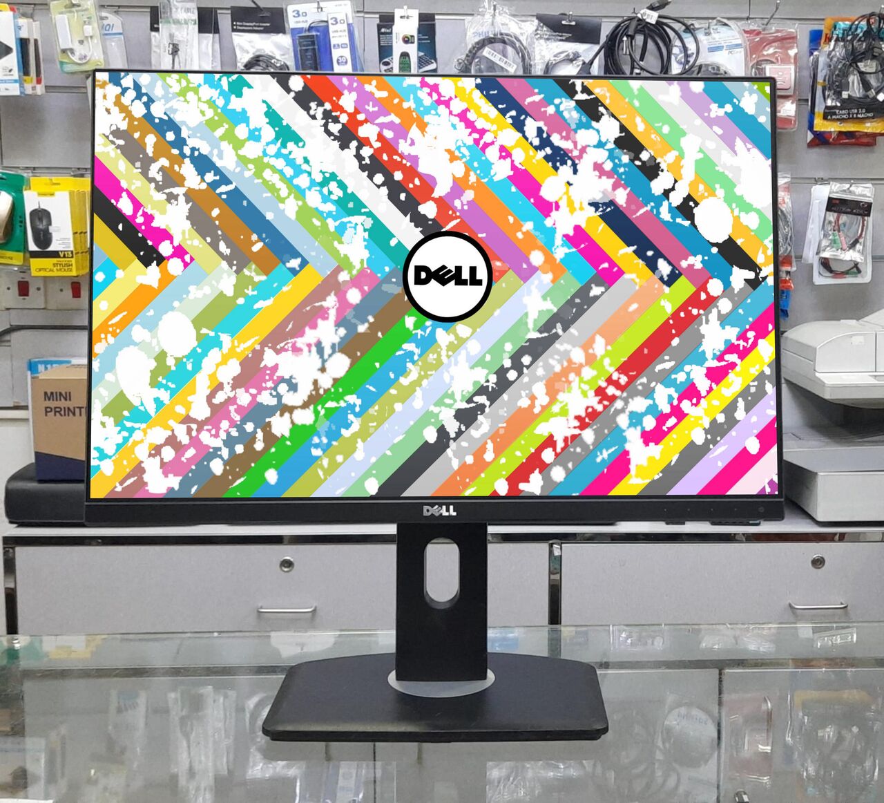 Isa Town, Computers, BHD 27,  DELL 24" IPS Full HD Borderless Monitor 180* Rotatable Input : HDMI, DP, VGA, USB 3.0