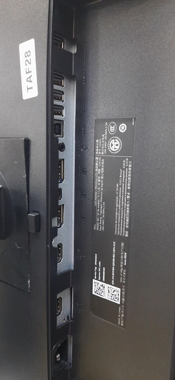 Isa Town, Computers, BHD 27,  DELL 24" IPS Full HD Borderless Monitor 180* Rotatable Input : HDMI, DP, VGA, USB 3.0