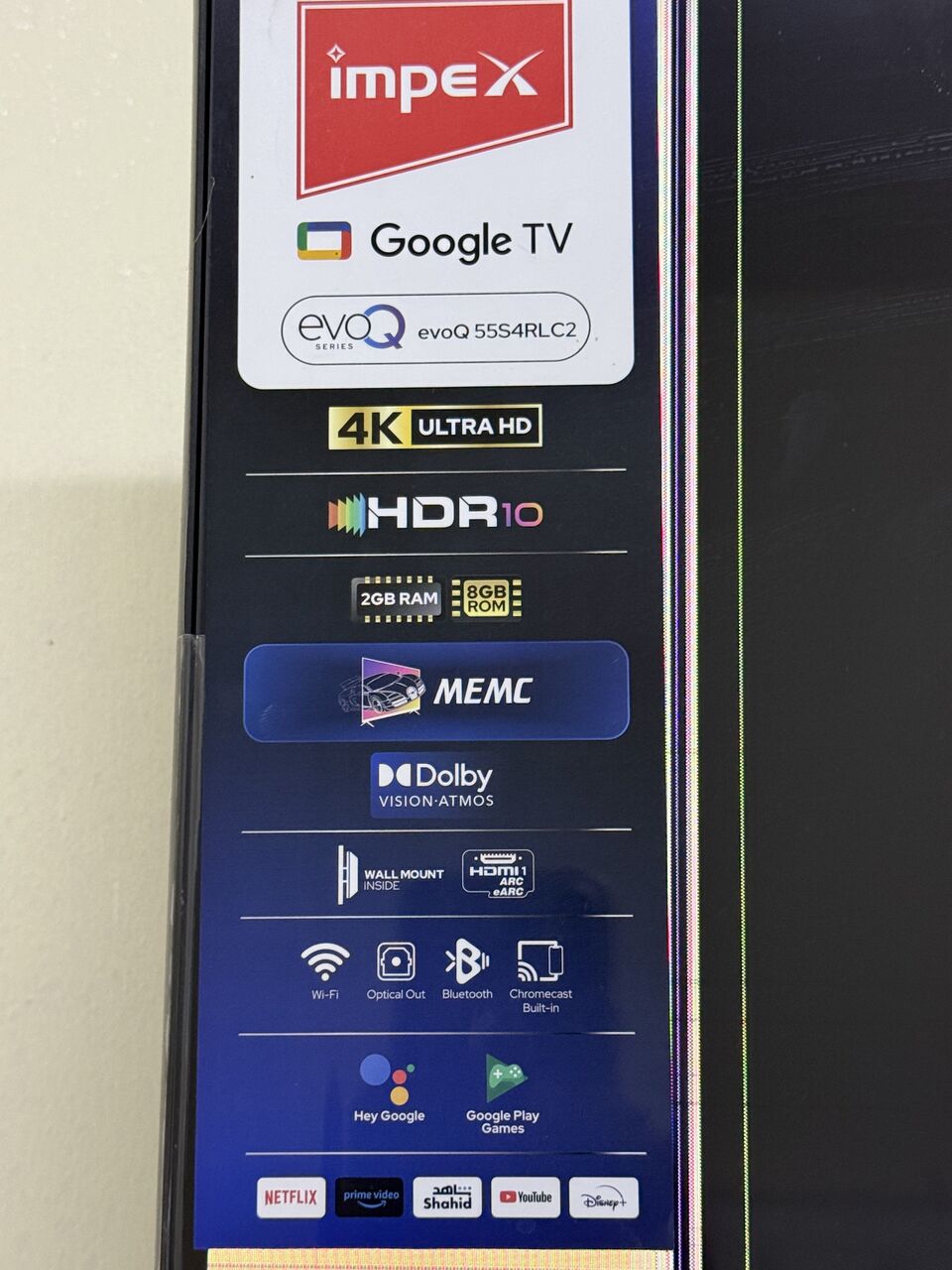 Riyadh, Electronics, SAR 150,  55&rdquo; Smart LED TV For Sale (screen Corner Hit)