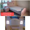 BHD 40,  ✅️ 120x200 Bed With Light + Mattress + Side Table 4sale In Good Condition With Delivery