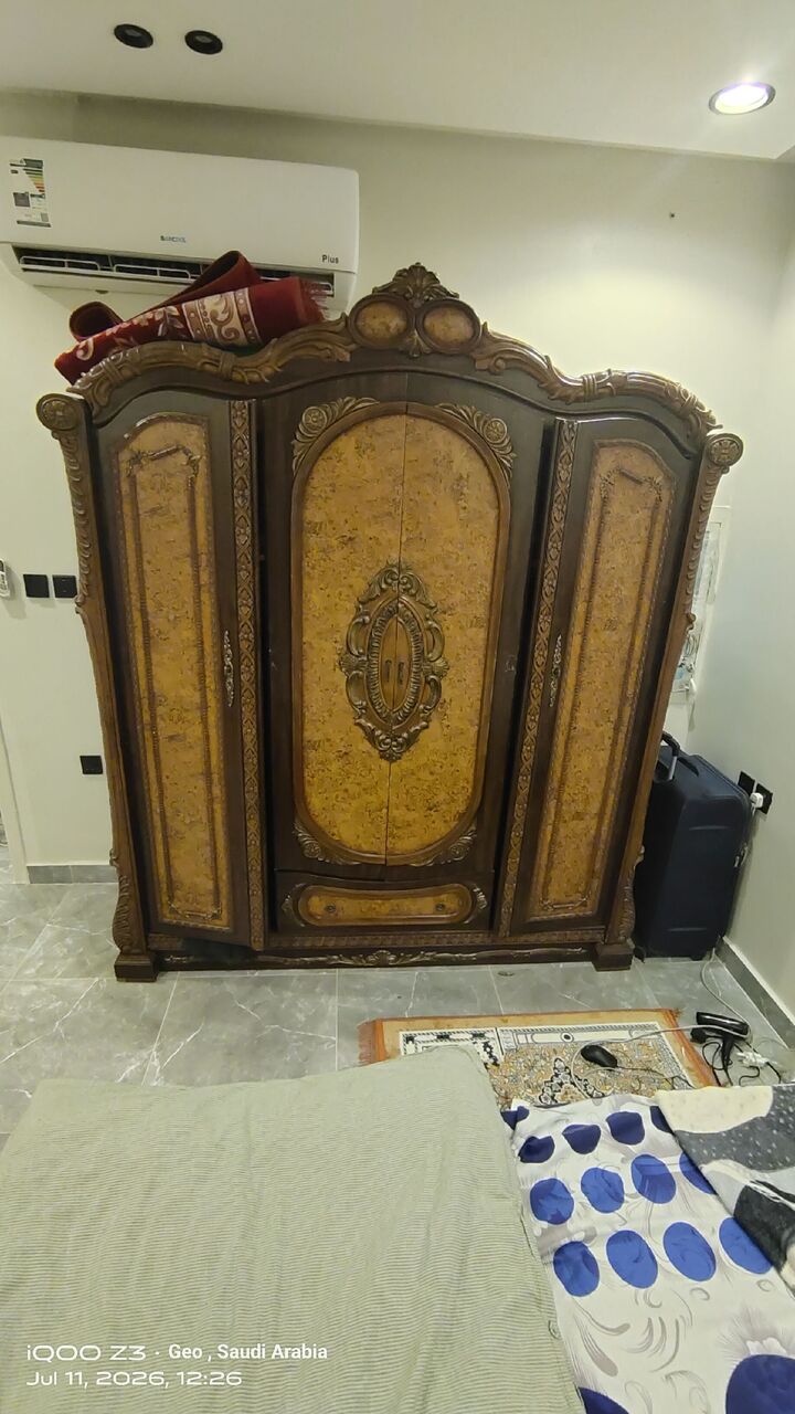 Al Waha, Furniture, SAR 900,  Bed Complete Sets-  Dress Wardrobe, Bed Cot, Dressing Table, Side Table, Big Drawer