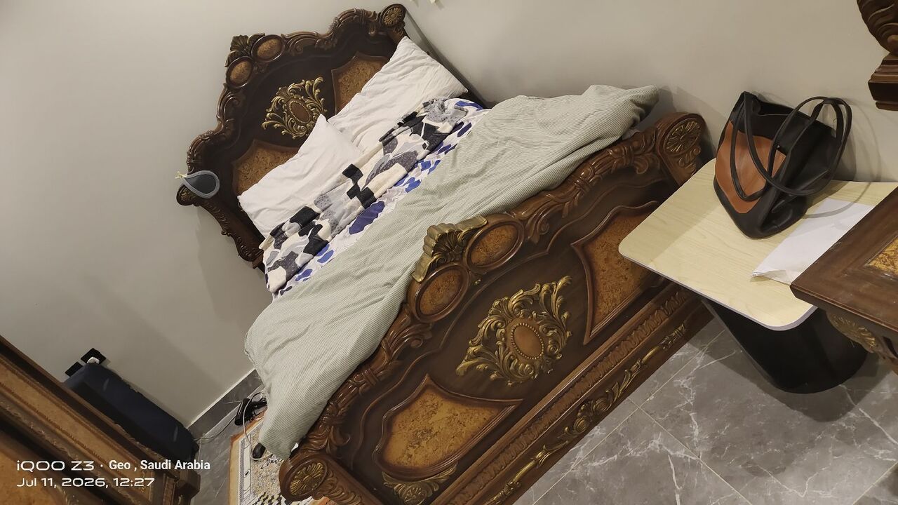 Al Waha, Furniture, SAR 900,  Bed Complete Sets-  Dress Wardrobe, Bed Cot, Dressing Table, Side Table, Big Drawer