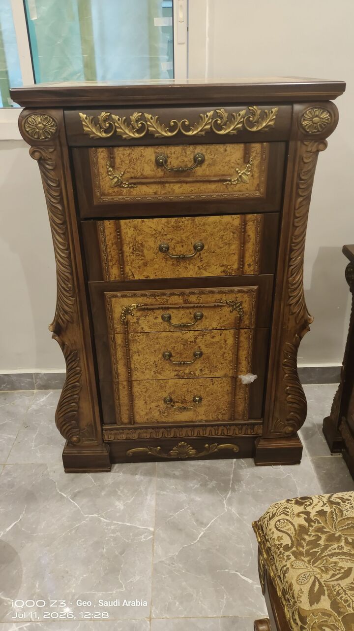 Al Waha, Furniture, SAR 900,  Bed Complete Sets-  Dress Wardrobe, Bed Cot, Dressing Table, Side Table, Big Drawer