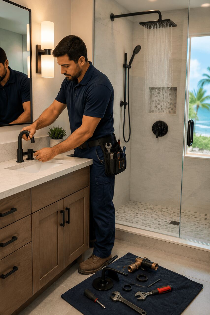 New York, Construction, Bathroom Remodel Plumber In Kailua-Kona