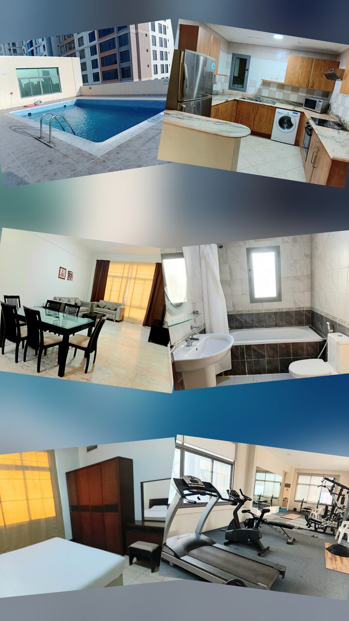 Juffair, Apartments, Flats, Houses & Villas, BHD 300/month,  Furnished,  2 BR,  Fully-furnished | Juffair | Parking | Wifi | Pool | Gym | H.keeping | BD30 EWA Lmt