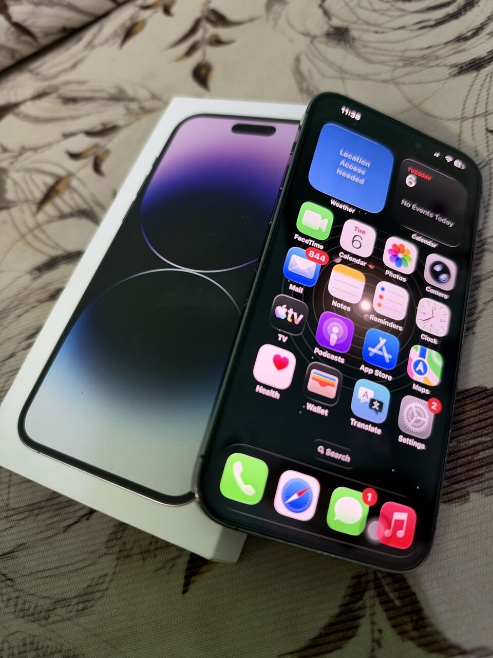 Jeddah, Mobile Phones, SAR 1900,  IPhone 14 Pro Max (Deep Purple) With Box & Accessories Also Included In Original Condition