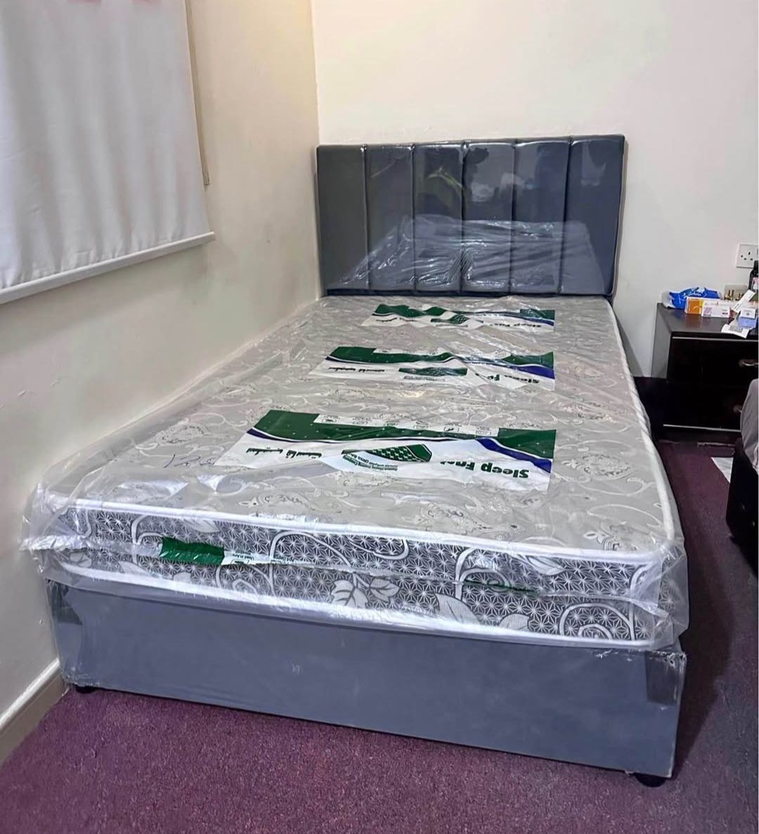 Jeddah, Furniture, SAR 380,  Medium Size Bed With & Without Mattress | Brand New | Multiple Designs & Colors.