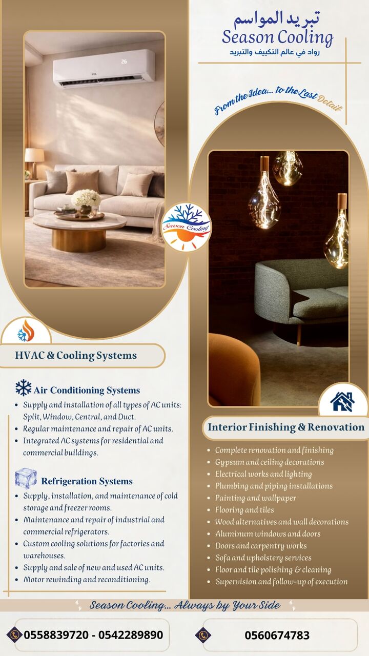 Jeddah, Construction, AC Maintenance, Cooling, Finishing & Renovation Services In Jeddah