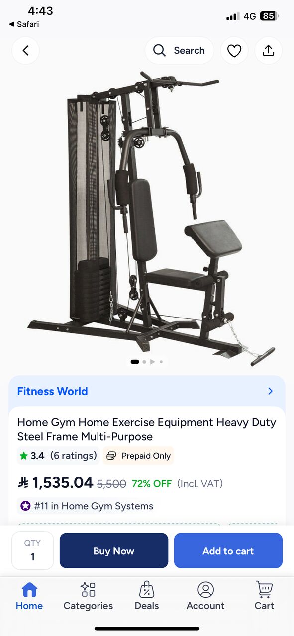 Riyadh, Health & Beauty Items, SAR 650,  Universal Exercise Machine