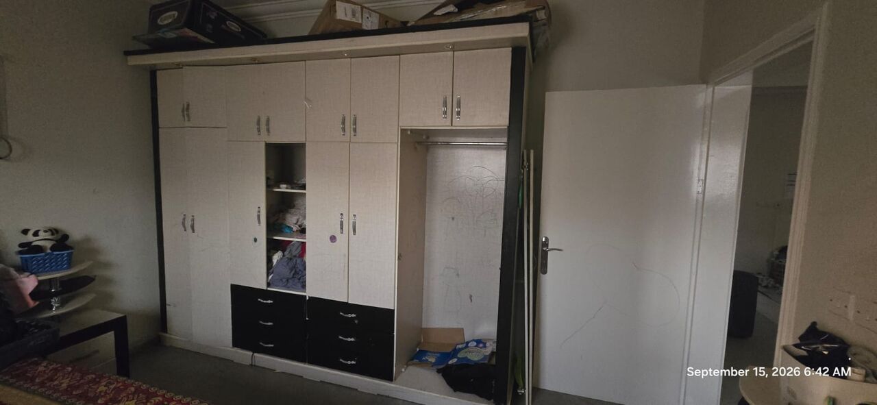 Khobar, Household Items, SAR 600,  King Size Bed Set With Mattress - Big Size Wardrobe  - Urgent Sale