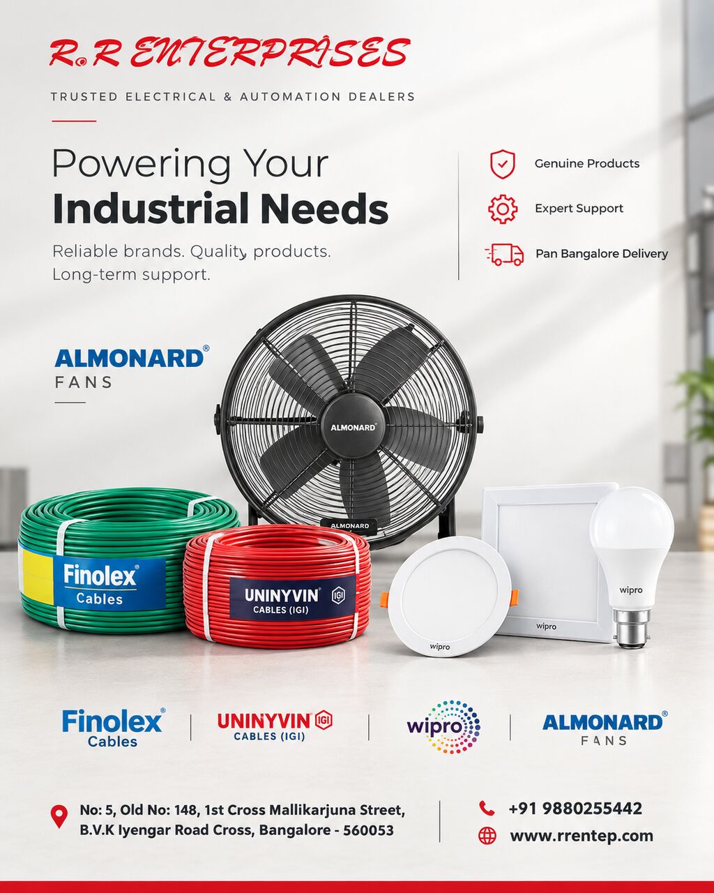 Mumbai, Clothing & Accessories, INR 1499,  R.R Enterprises &ndash; Genuine Electrical Products From Leading Brands