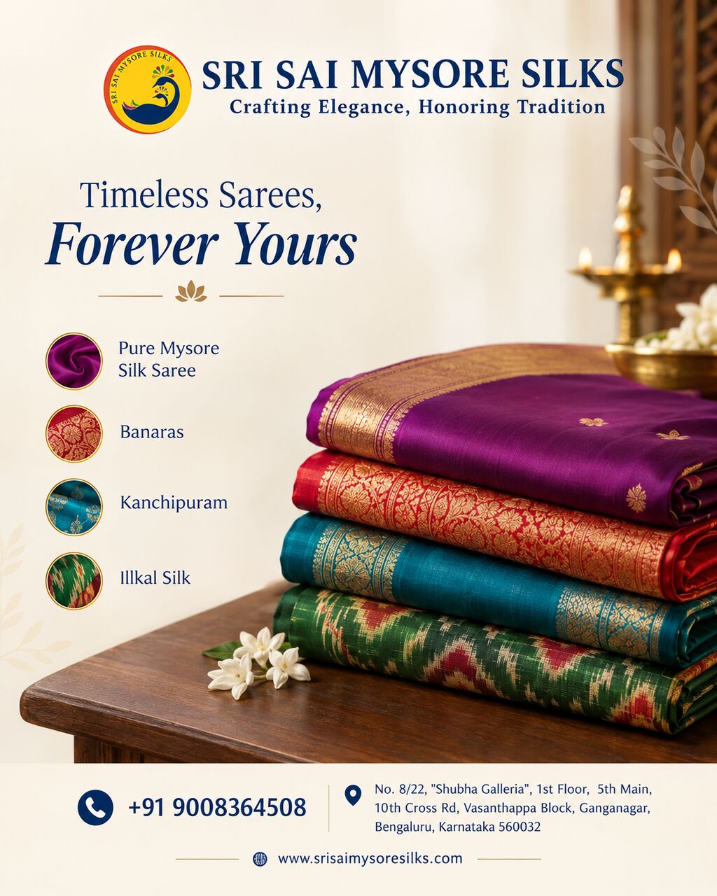 Mumbai, Clothing & Accessories, INR 10,  Elegant Pure Mysore Silk Sarees For Weddings