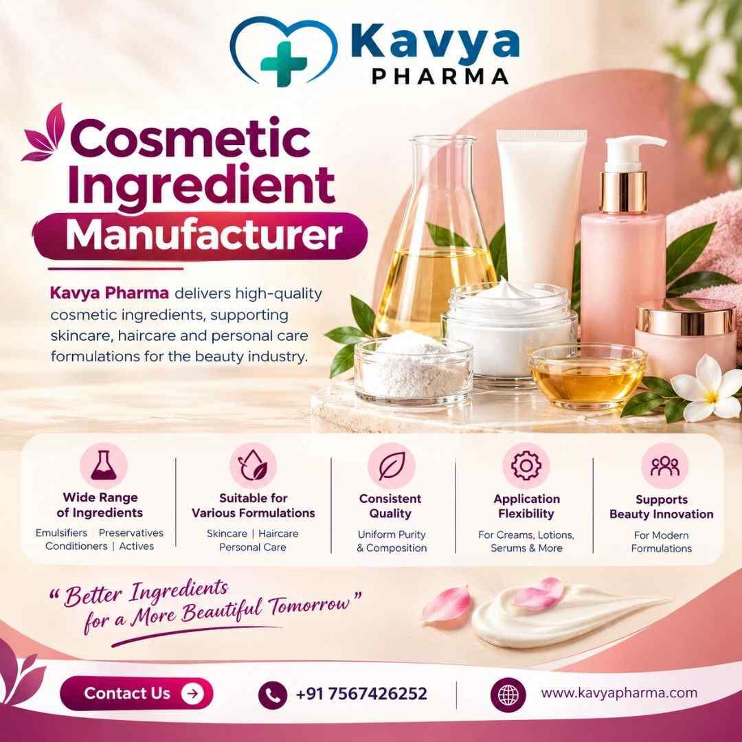 Ahmedabad, Health, Cosmetic Ingredient Manufacturer | Kavya Pharma