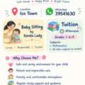 Baby Sitting  And Tuition Available