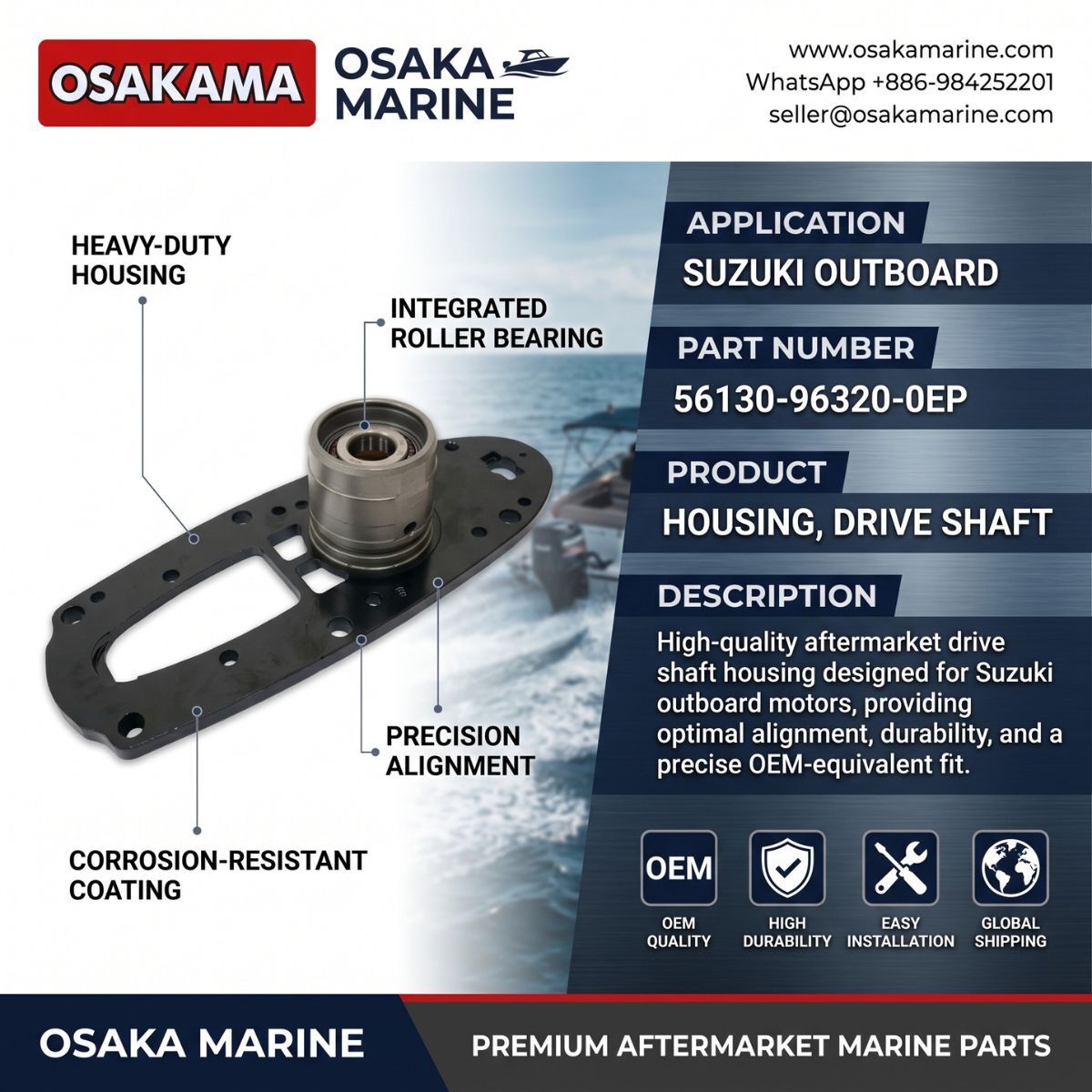Mumbai, Auto Parts, INR 99999,  HOUSING DRIVE SHAFT 56130-96320-0EP FOR SUZUKI OUTBOARD