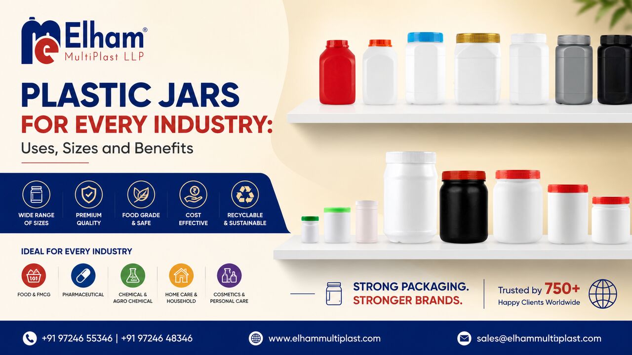 Mumbai, Heavy Equipment, INR 1000,  Plastic Jars For Every Industry: Uses, Sizes & Benefits