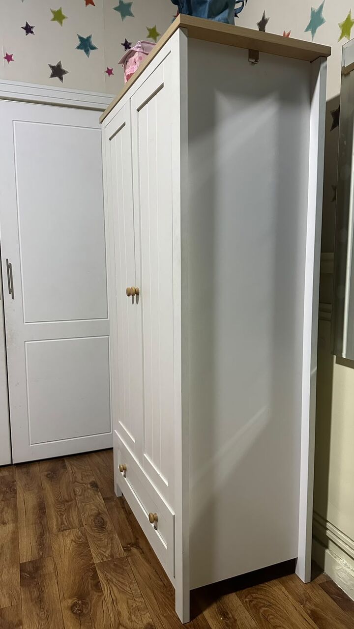 Dammam, Furniture, SAR 800,  Home Centre Dreamland 2-Door Wardrobe With Drawer &ndash; Excellent Condition