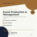 Event Production And Mengment