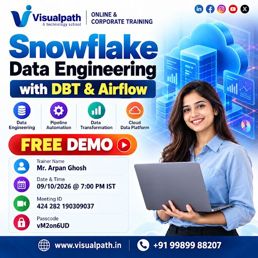 Hyderabad, Lessons Offered, Snowflake Data Engineering &ndash; Attend The Free Demo