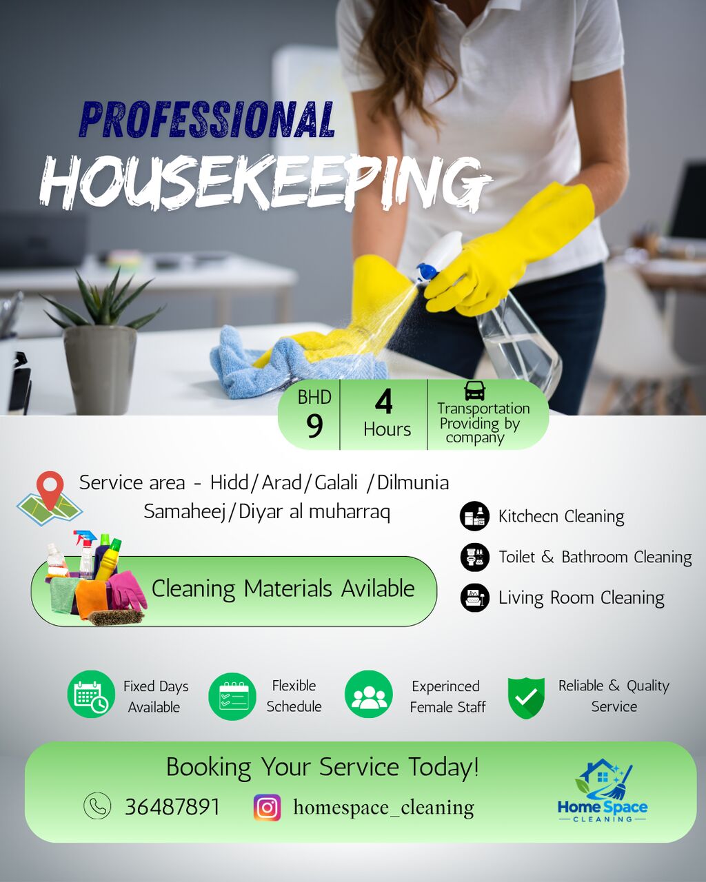 Hidd, Cleaning, HOUSE CLEANING SERVICES