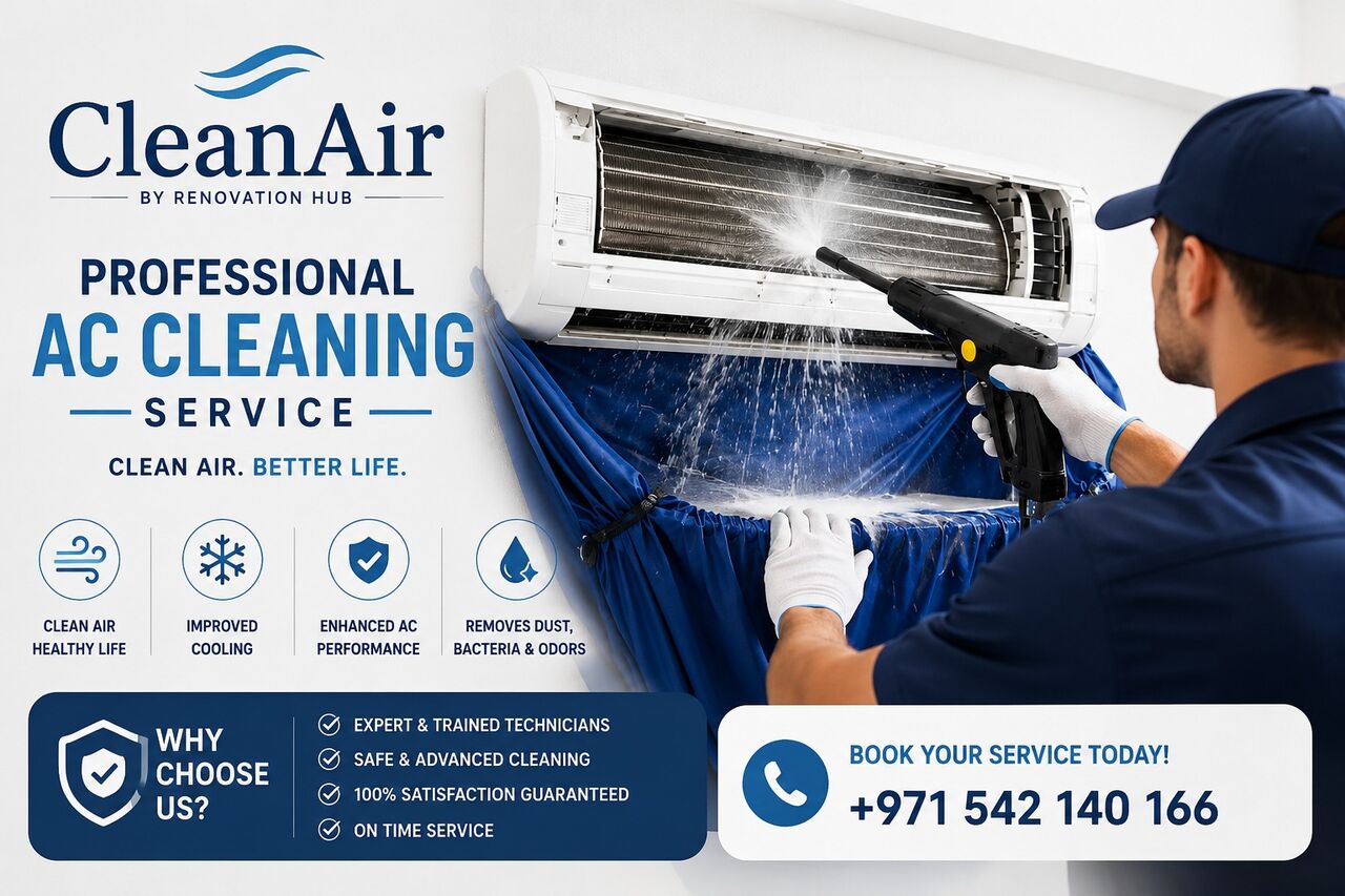 Dubai, Cleaning, Comprehensive Full AC Services In Dubai | Clean Air UAE