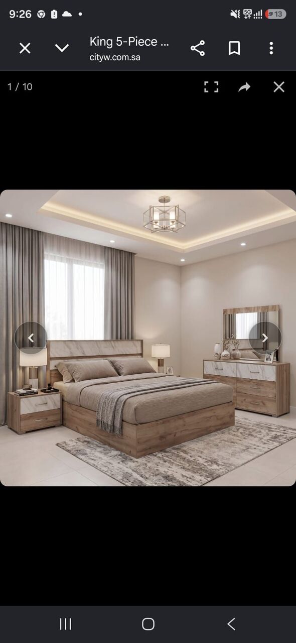 Al Malqa, Furniture, SAR 111,  New Bedroom Set Sale Online Home Devlree