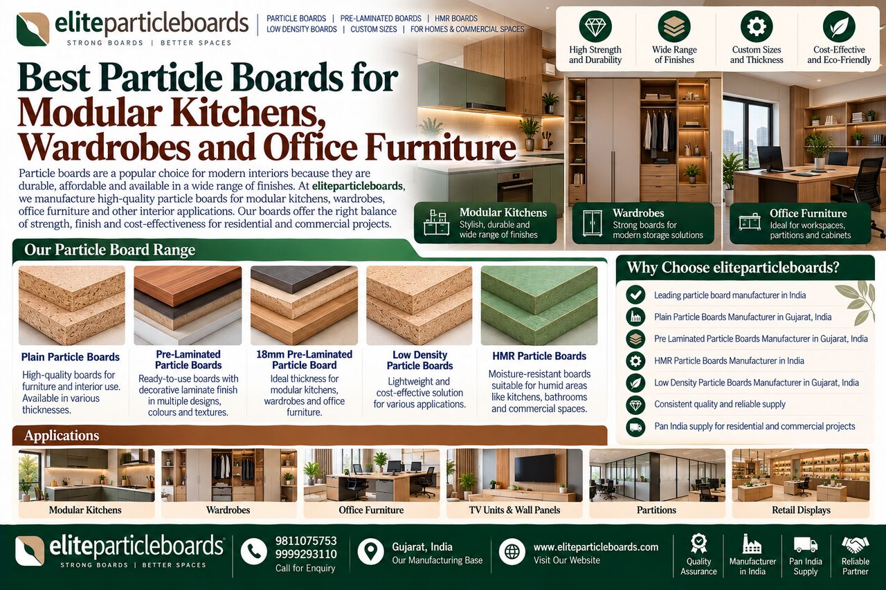Ahmedabad, Construction, HMR Particle Boards Manufacturer In India | Moisture Resistant Boards
