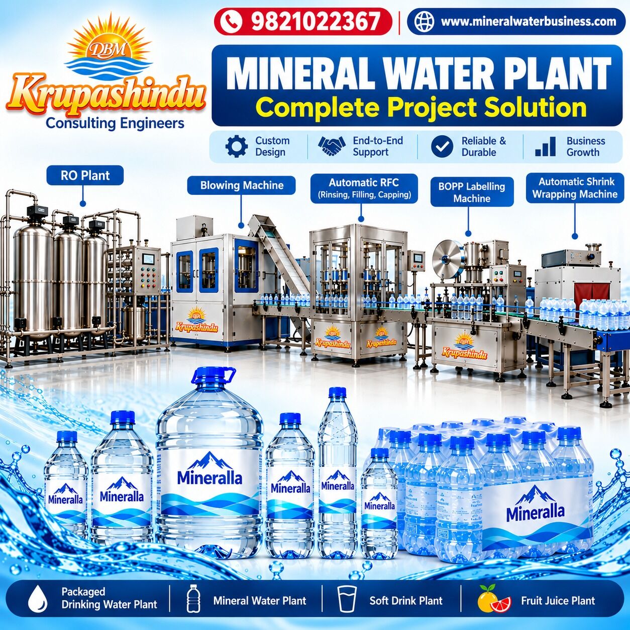 Navi Mumbai, Machinery, INR 2200000,  Mineral Water Plant Supplier In Gujarat