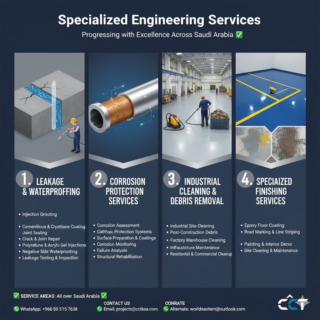Jubail, Construction, Concrete Crack Treatment►Expert CRACK Sealing With Advanced Injection System✅ 0505157638.