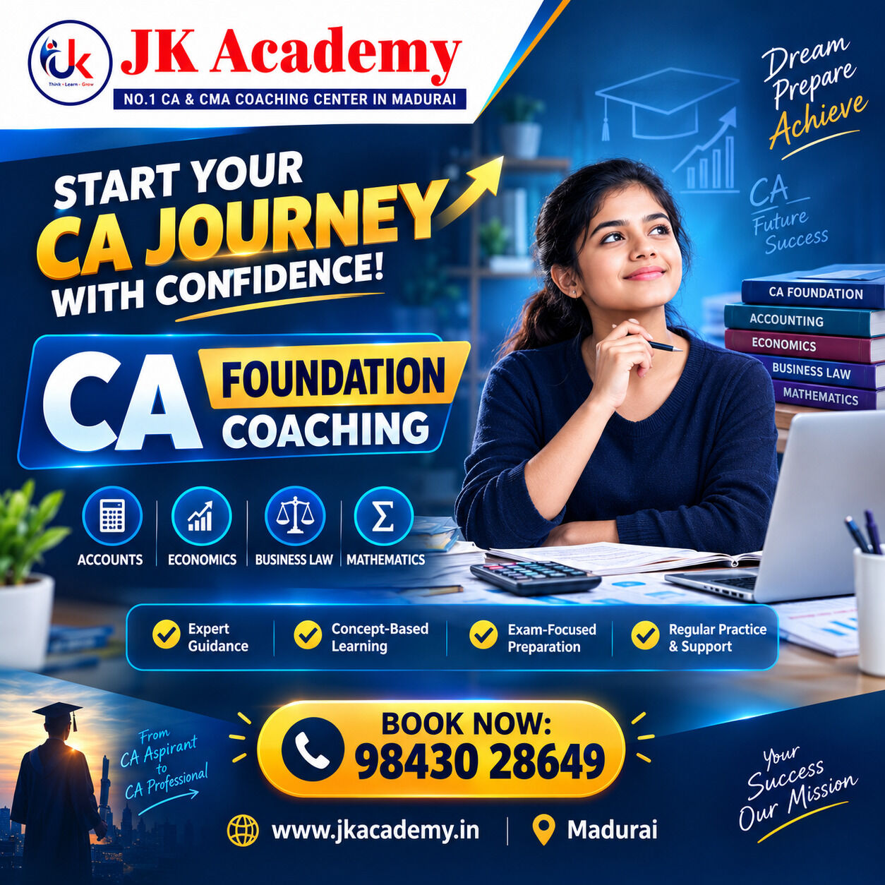 Madurai, Education, Best CA & CMA Coaching Centre In Madurai