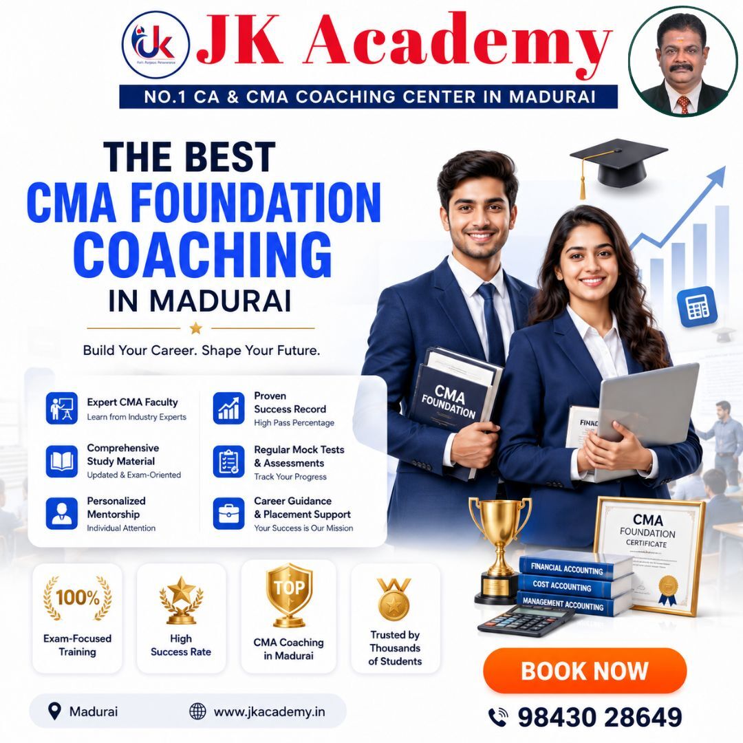 Madurai, Education, Best CA & CMA Coaching Centre In Madurai
