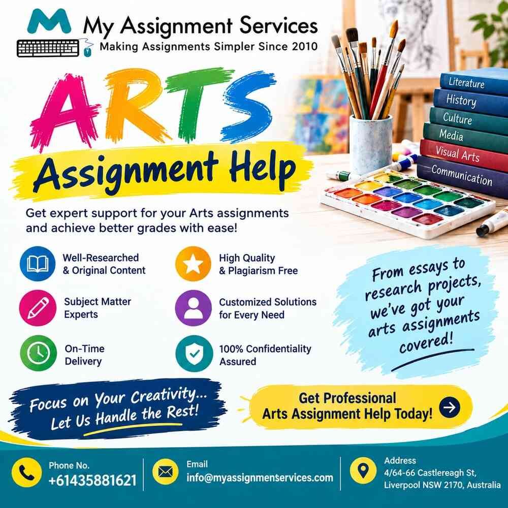 Sydney, Education, Get Reliable Arts Assignment Help For Better Academic Results