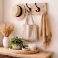 USD 13,  White Wash Wall Hook | Mango Wood | Wooden Hook For Décor