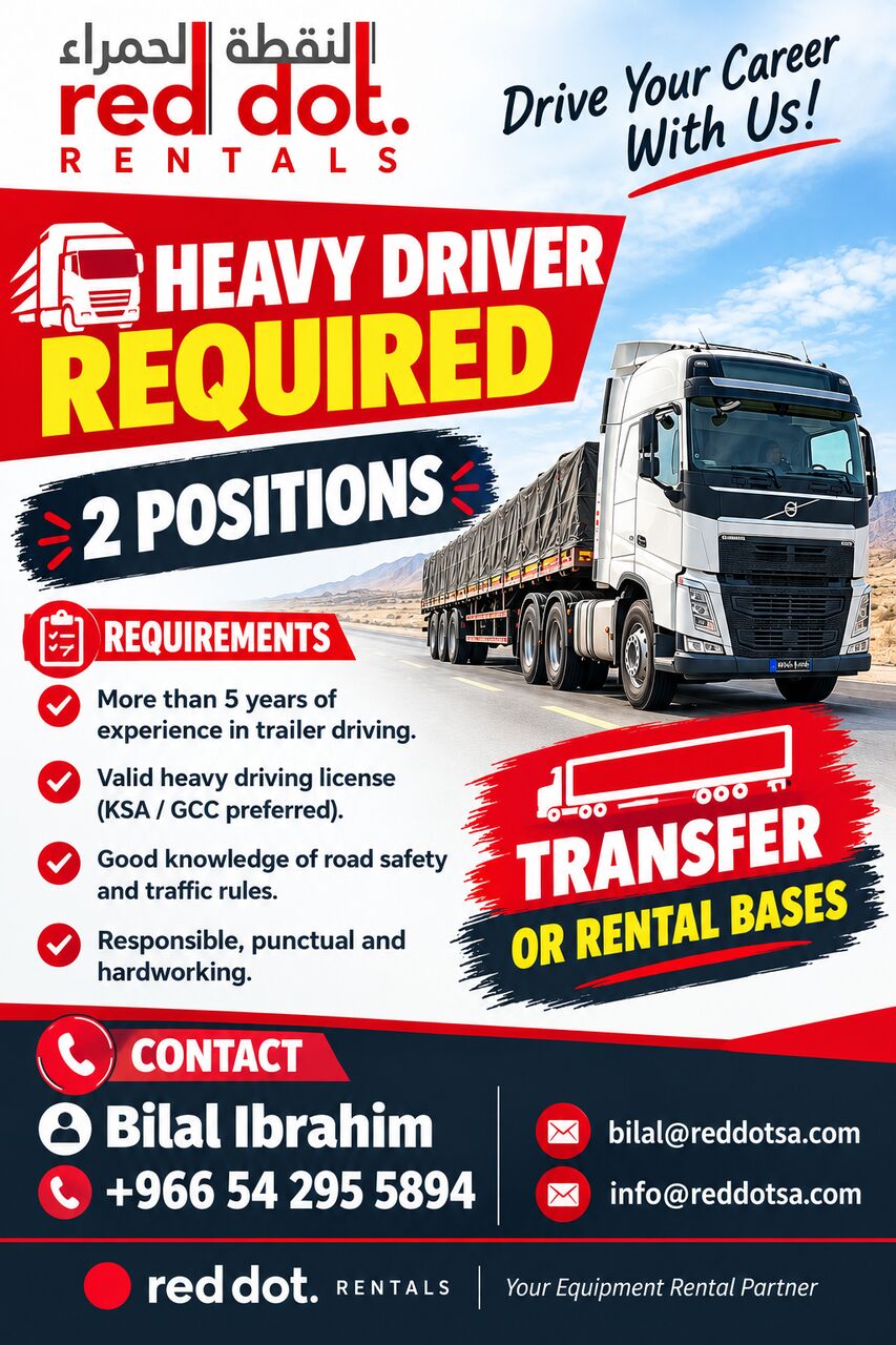 Jubail, Jobs, TRAILER DRIVER