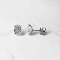 GBP 1450,  Premium Oval Diamond Stud Earrings: Refined Modern Luxury