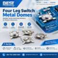 Four Leg Switch Metal Domes For Reliable Tactile Switching